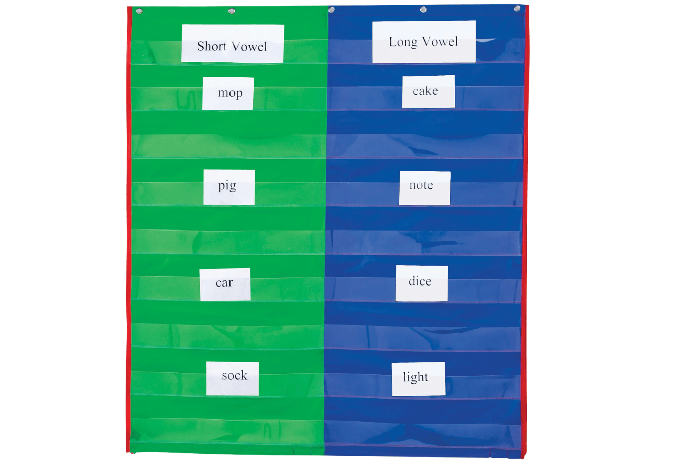 Playwell 2- & 4-Column Double-Sided Pocket Chart