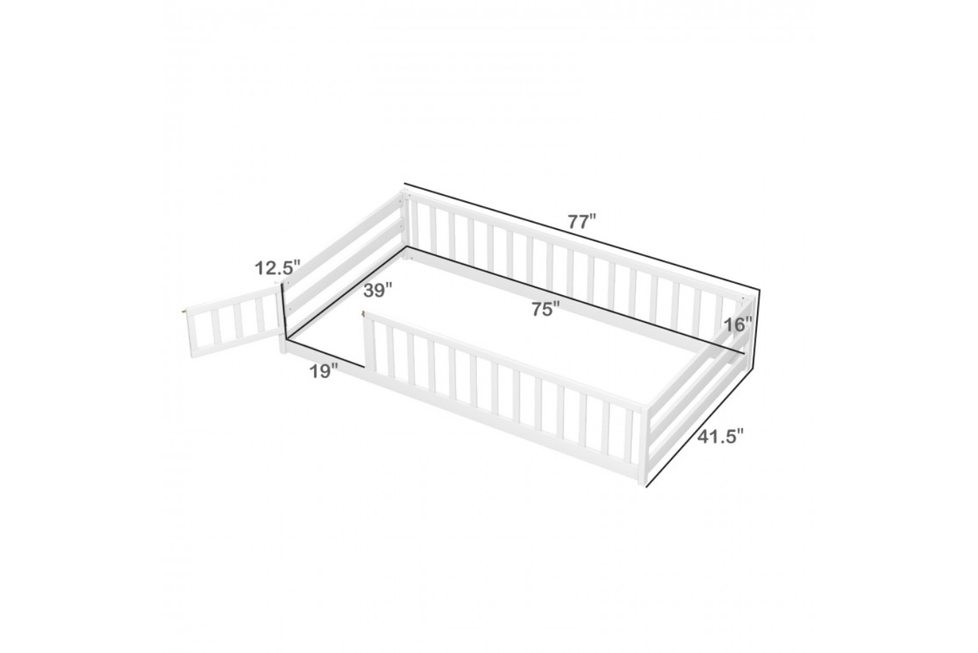 Costway Montessori Floorbed - Twin