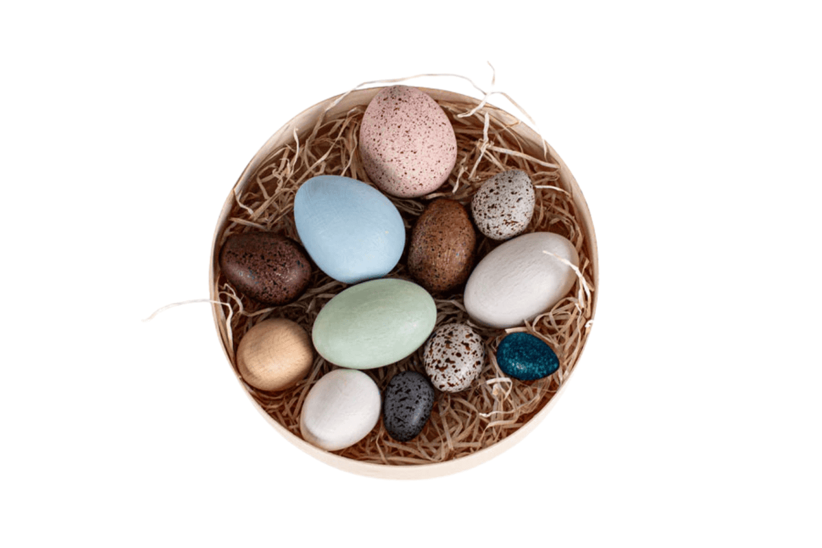 Fire The Imagination Set of Decorative Wooden Eggs