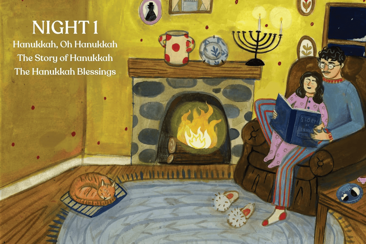 Raincoast Books Hanukkah Is Here! A Lift-the-Flap Hanukkah Countdown