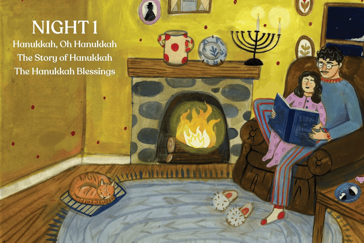 Raincoast Books Hanukkah Is Here! A Lift-the-Flap Hanukkah Countdown