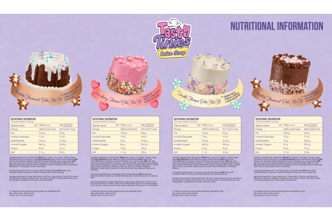 K.I.D. Toys Inc. Tasty Tinies Bake Shop - Assorted Cake Kits [One Kit Per Purchase]