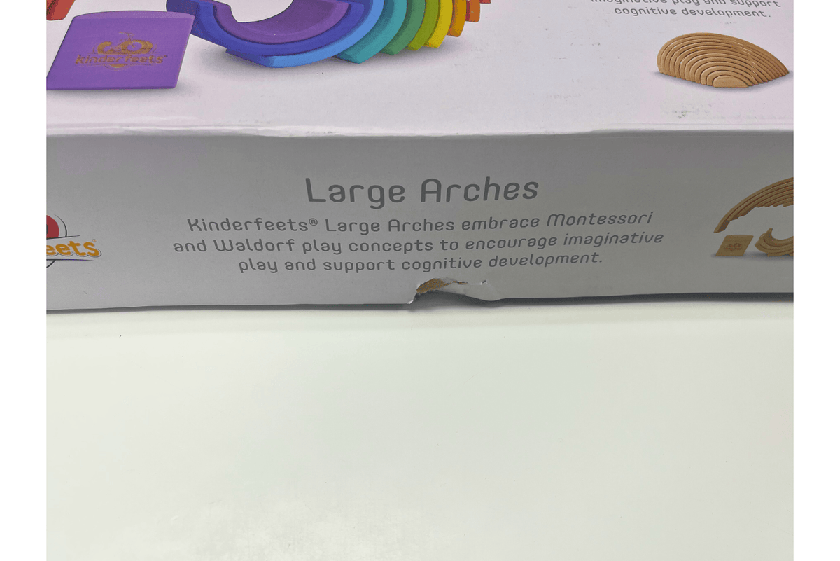 Fire The Imagination Kinderfeets Large Wooden Rainbow Arch - Open Box - FINAL SALE