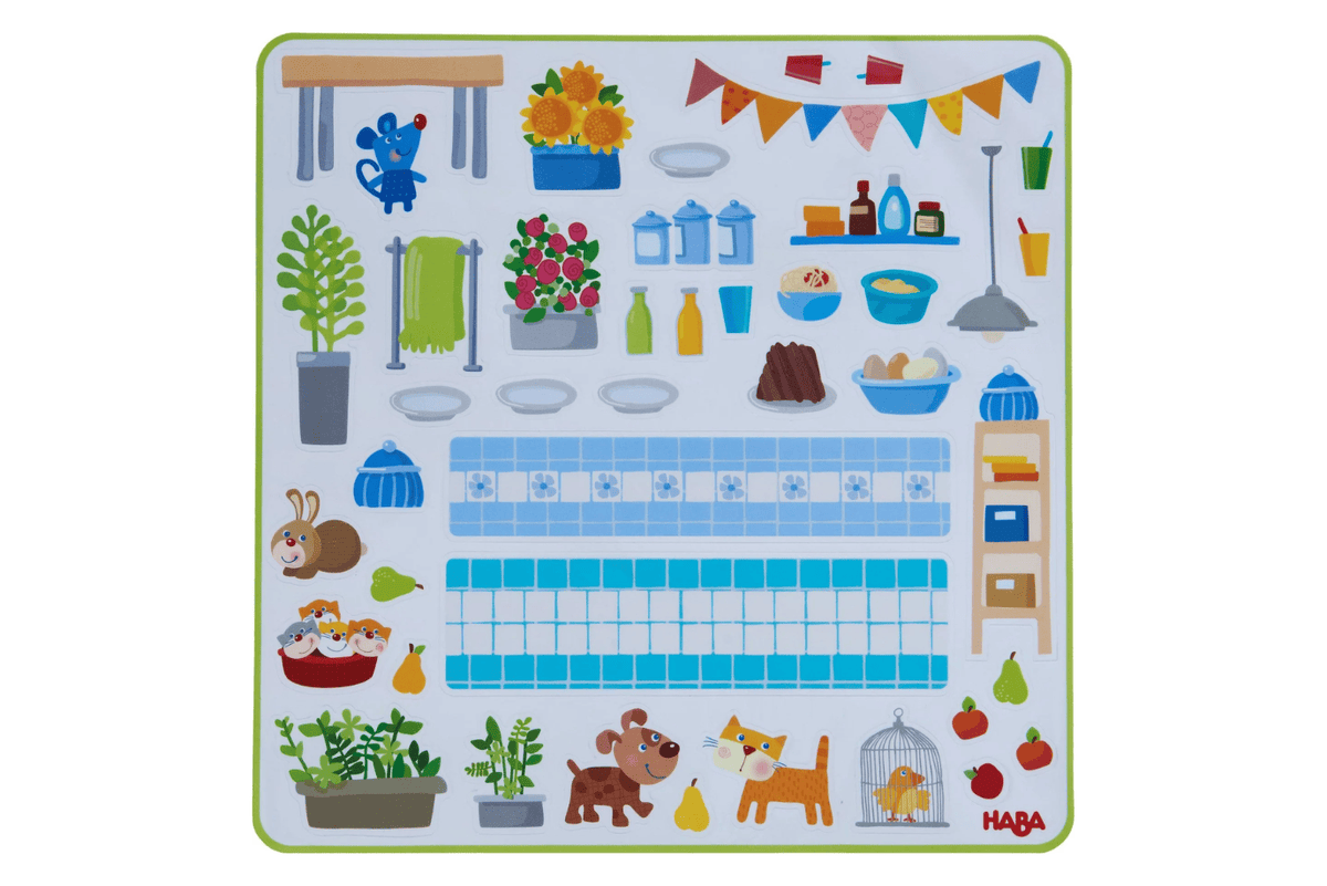 Haba Haba Little Friends Dollhouse Town Villa with Furniture