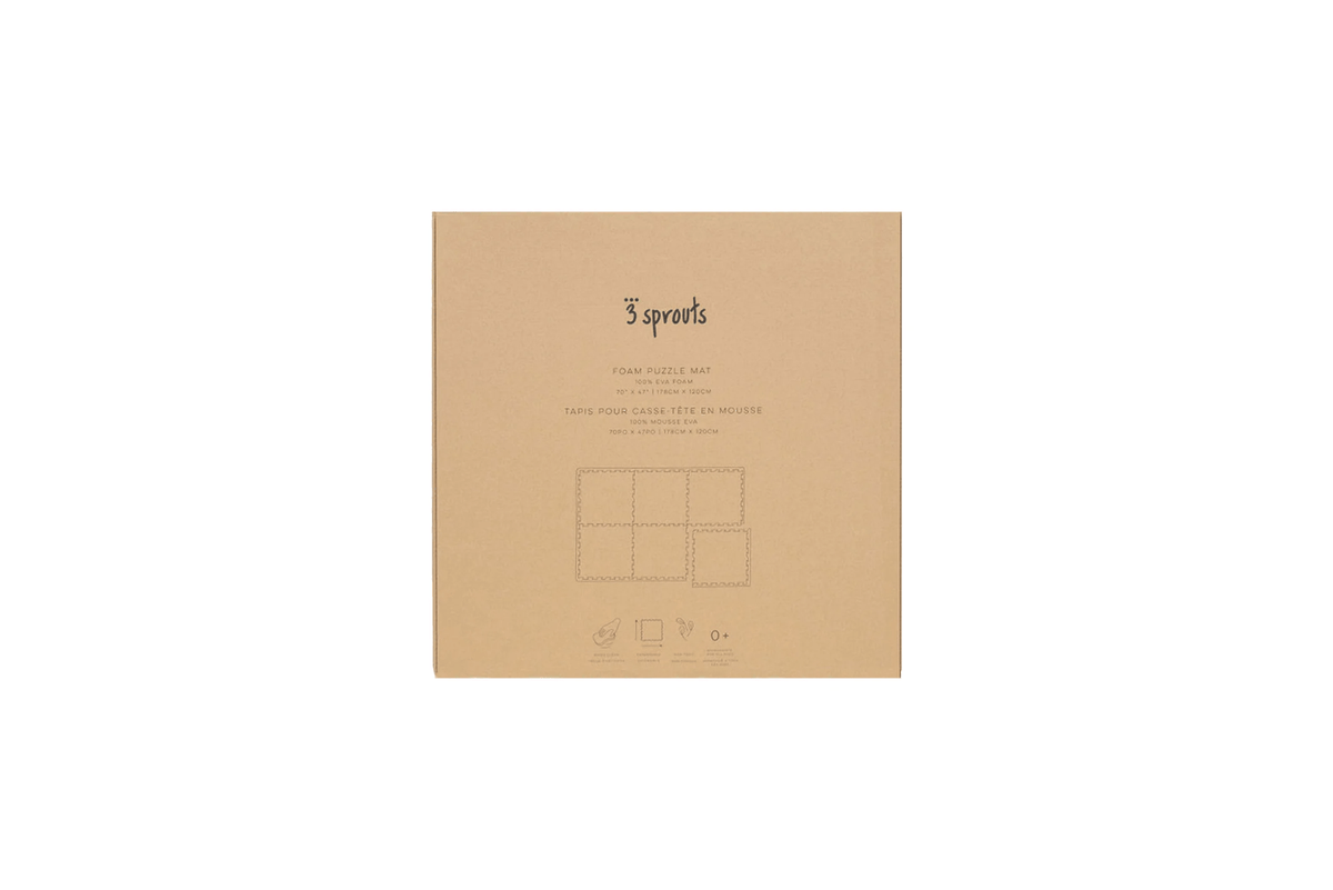 3 Sprouts 3 Sprouts Foam Puzzle Play Mat (Grey) - Open Box - FINAL SALE