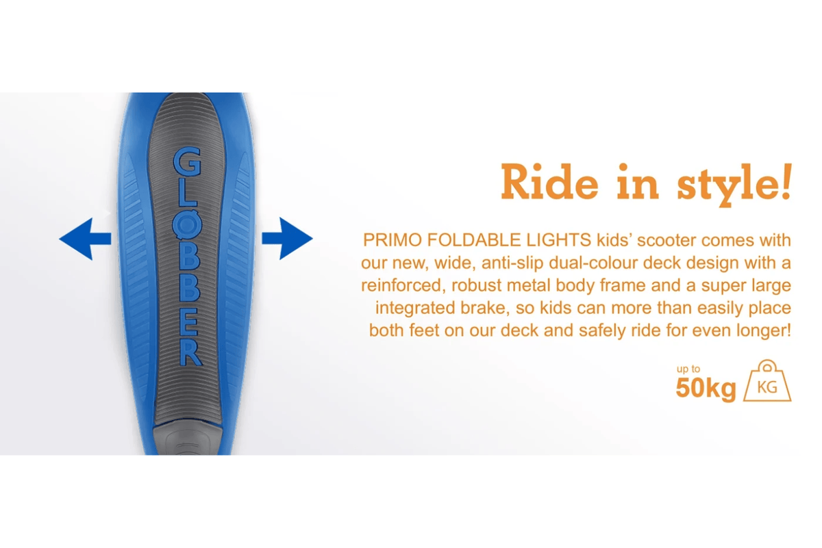 Incredible Novelties Globber Primo Foldable Scooter with Lights