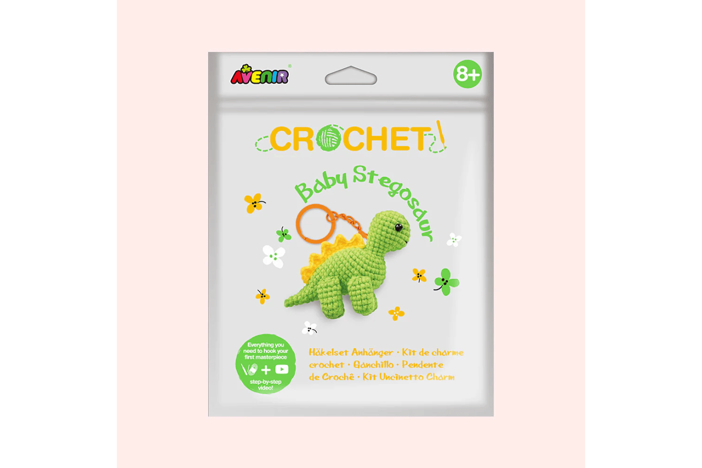 Playwell Baby Stegosaur Avenir Keychain Crochet Kits
