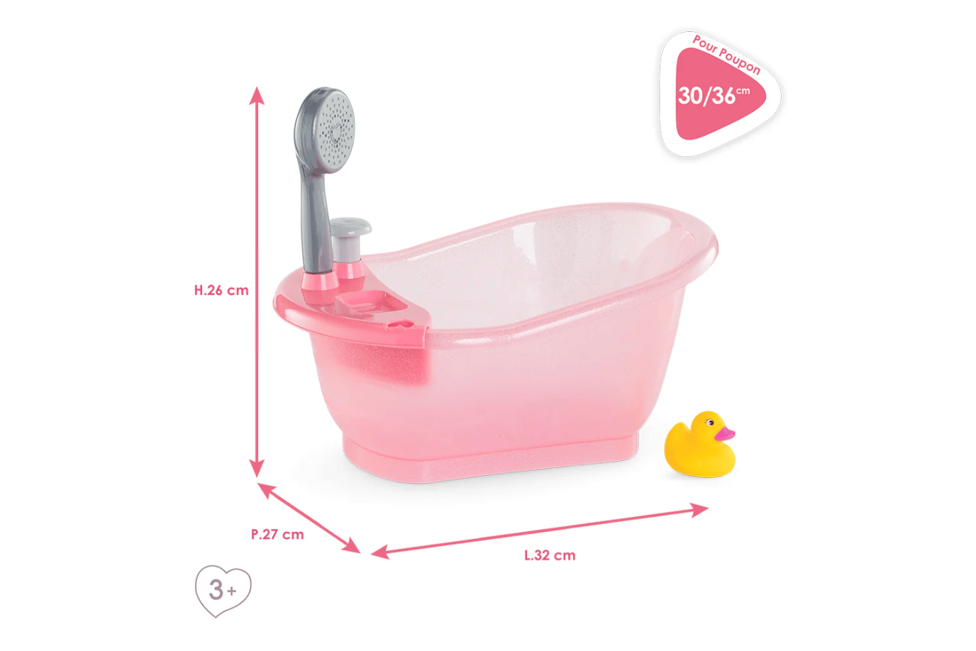 K.I.D. Toys Inc. Corolle Doll Bathtub