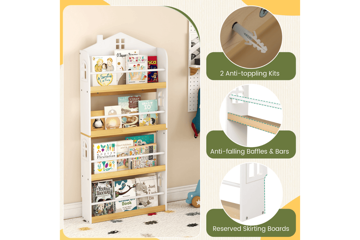 Costway Wall Bookshelf