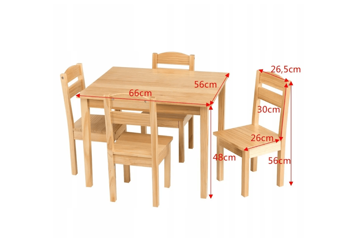 Costway Children’s Table and Chair Set - 5 Pieces