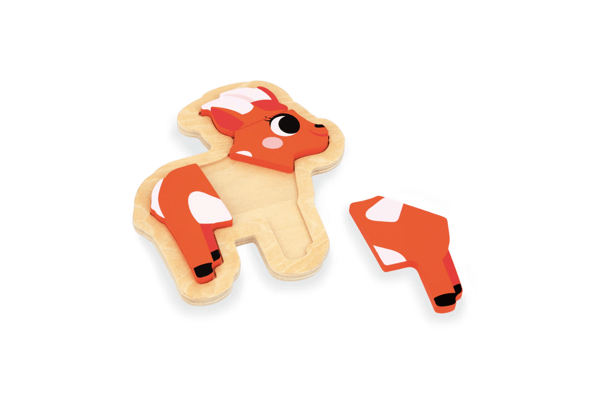 Pierre Belvediere Janod Set of 4 Progressive Puzzles - Farm