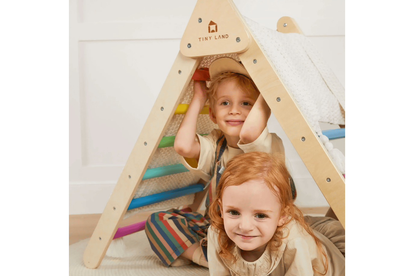 Tinyland Pikler Triangle Climbing Bundle - Rainbow
