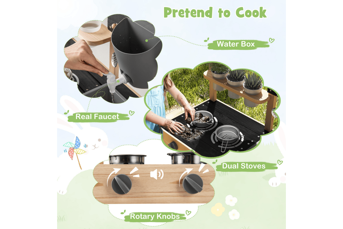 Costway Children’s Outdoor Mud Kitchen