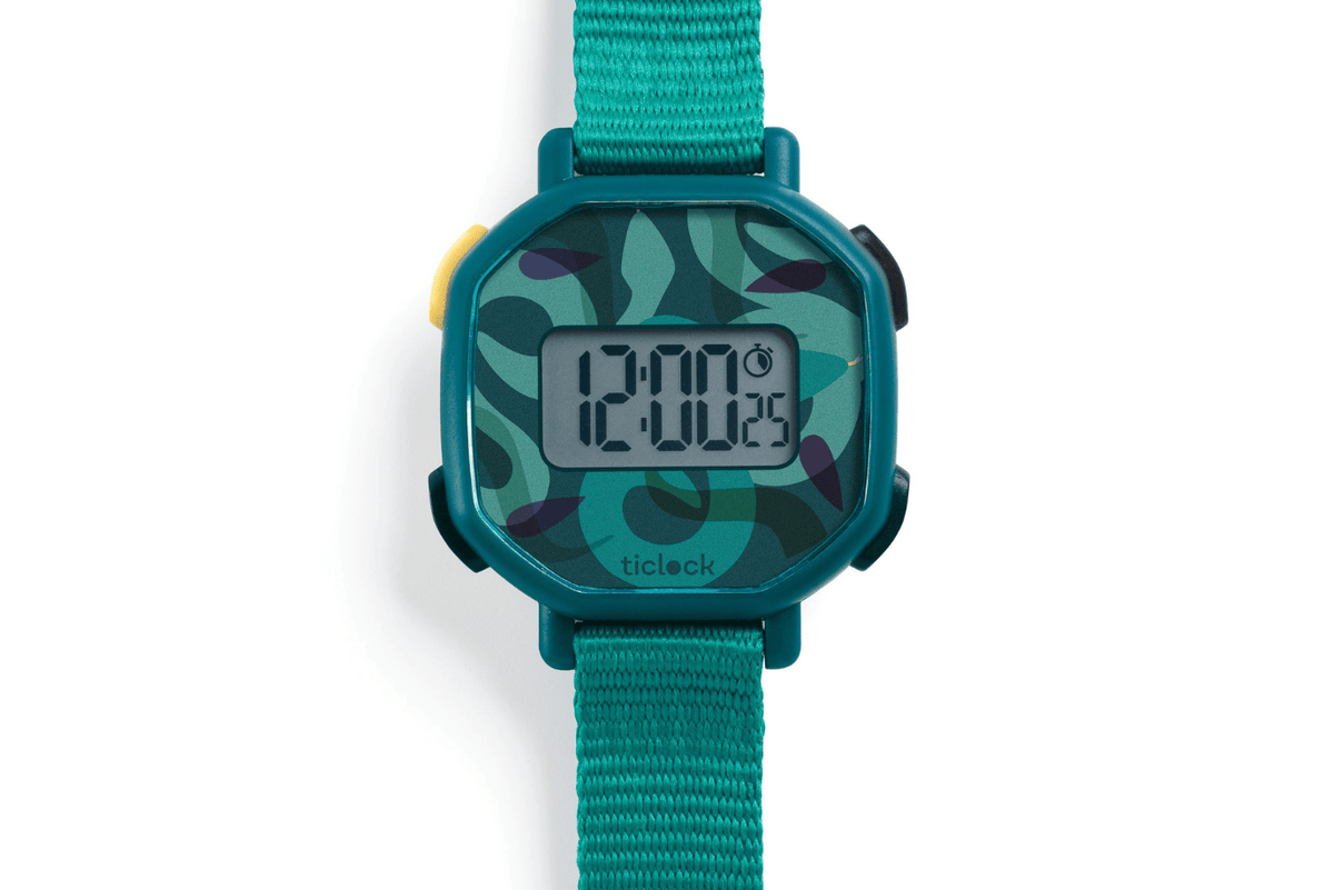 Ilo Green Snakes Djeco Children’s Digital Watches (Multiple Styles Available)