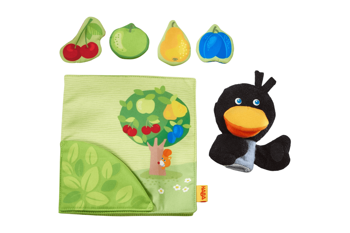 Haba Orchard Soft Book with Raven Finger Puppet
