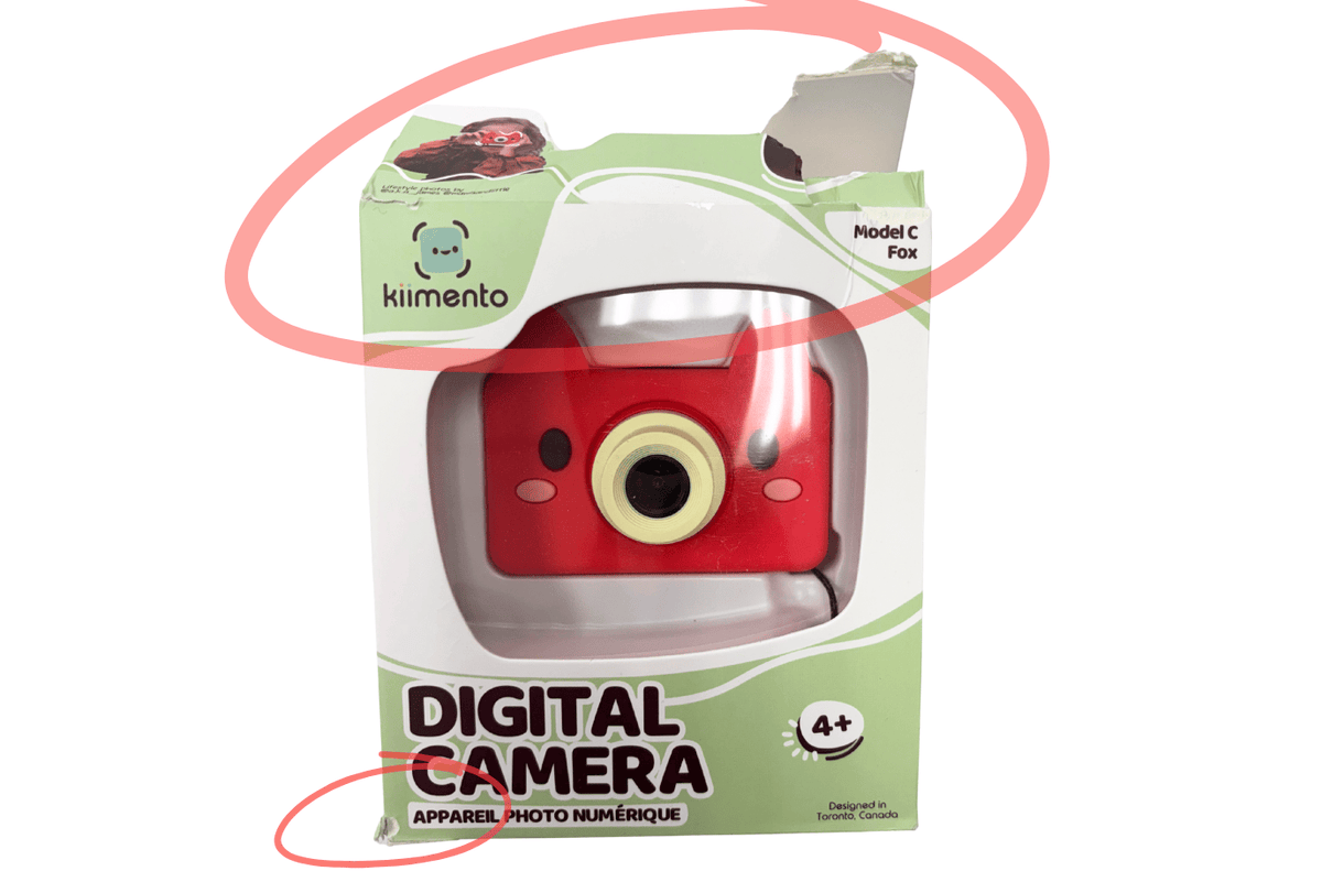 kiimento Akito the Fox - Model C Kiimento Children's Cameras [Akito the Fox- MODEL C]- Damaged Box - FINAL SALE