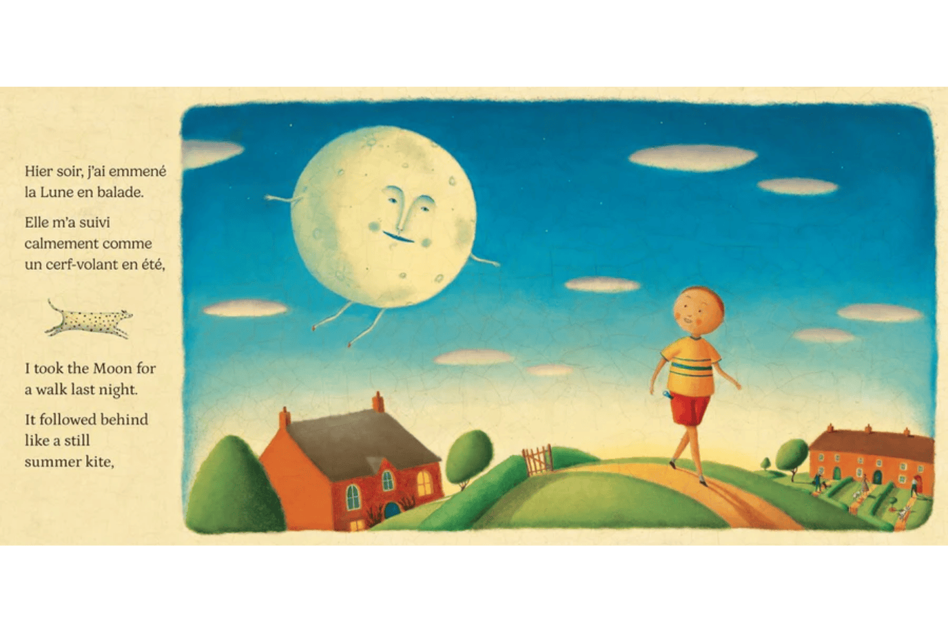 Barefoot Books I Took the Moon For A Walk (Bilingual French & English)