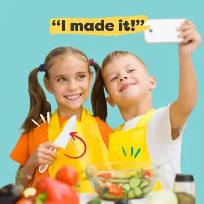 Baketivity Corp 6 Piece Kids Cutting Board and Knife Set
