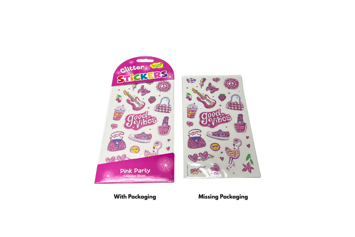 Peaceable Kingdom Peaceable Kingdom Stickers - Glitter Pink Party - Missing Packaging - FINAL SALE