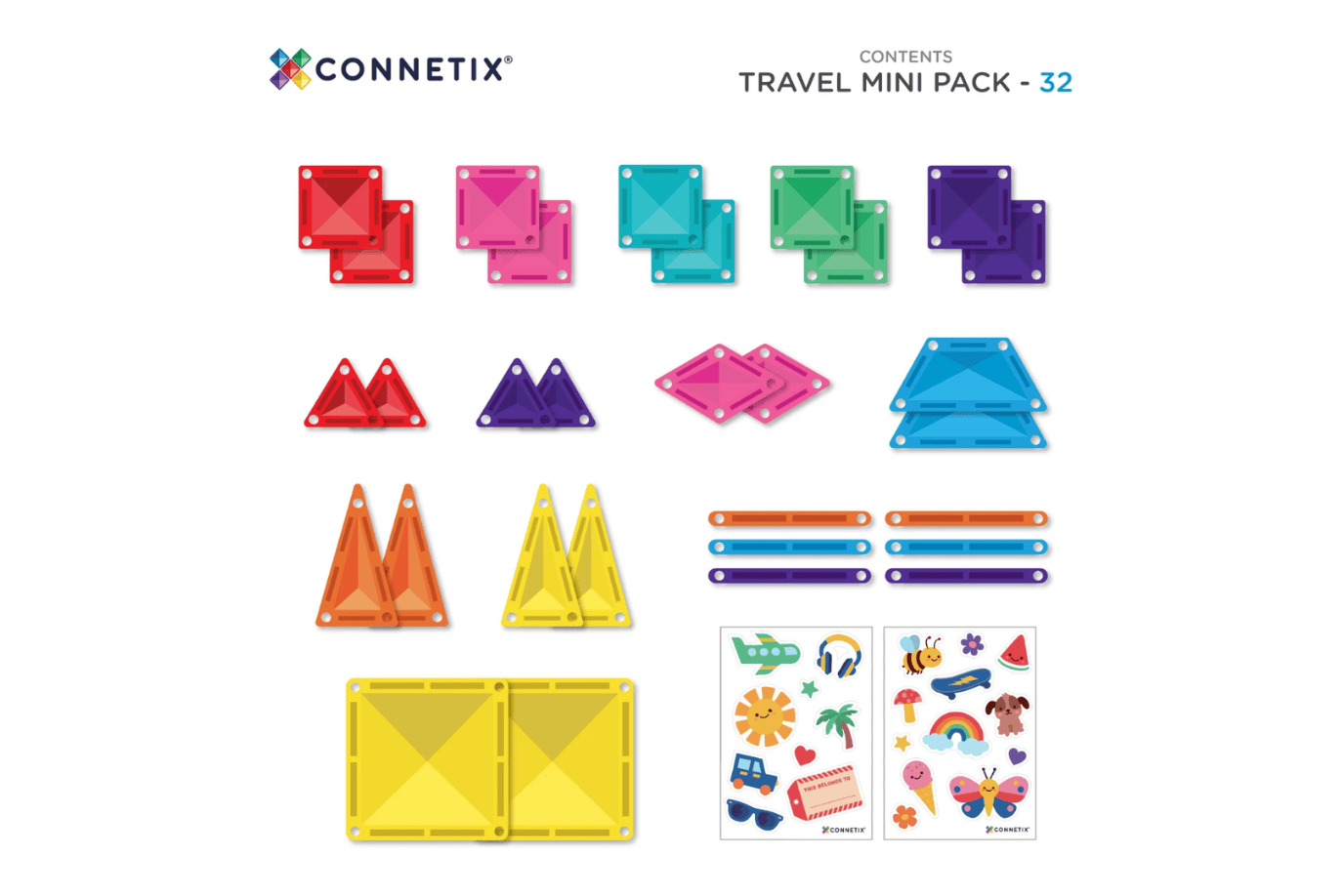 Connetix Tiles Connetix Travel Mini Pack [32 Pieces]
