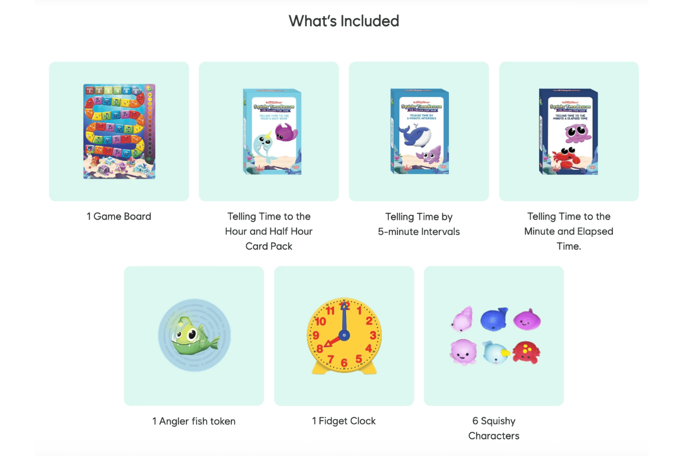 The Fidget Company Squishy Time Rescue - Game For Learning How To Tell Time - Ages 6 - 9