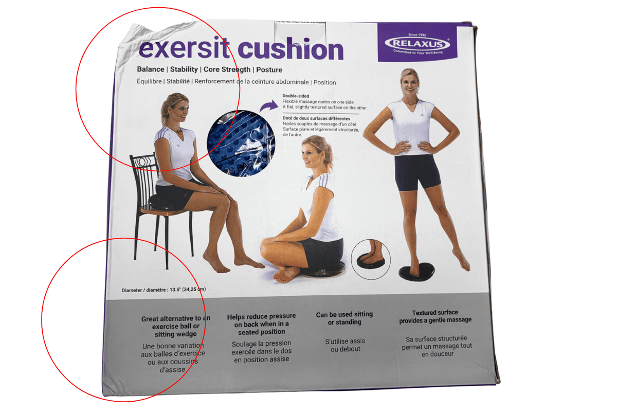Relaxus Relaxus Wobble Cushion - Damaged Packaging - FINAL SALE