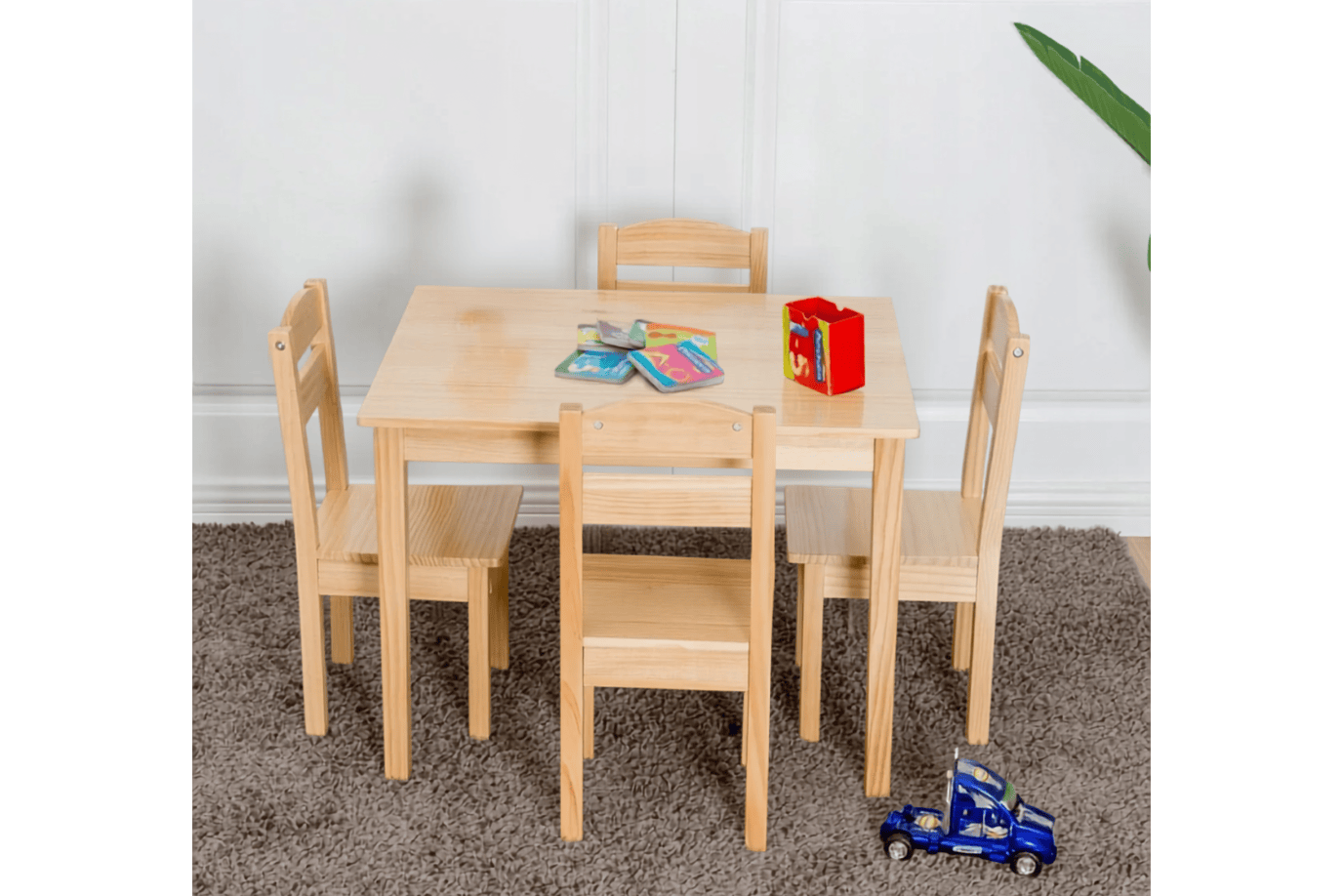 Costway Children’s Table and Chair Set - 5 Pieces