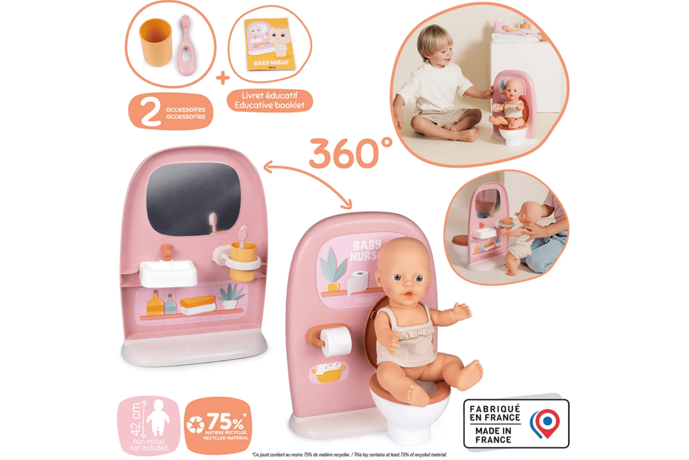 K.I.D. Toys Inc. Smoby Baby Doll Accessories