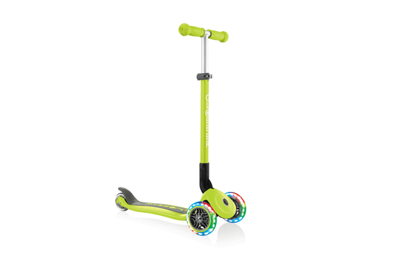 Incredible Novelties Green Globber Primo Foldable Scooter with Lights