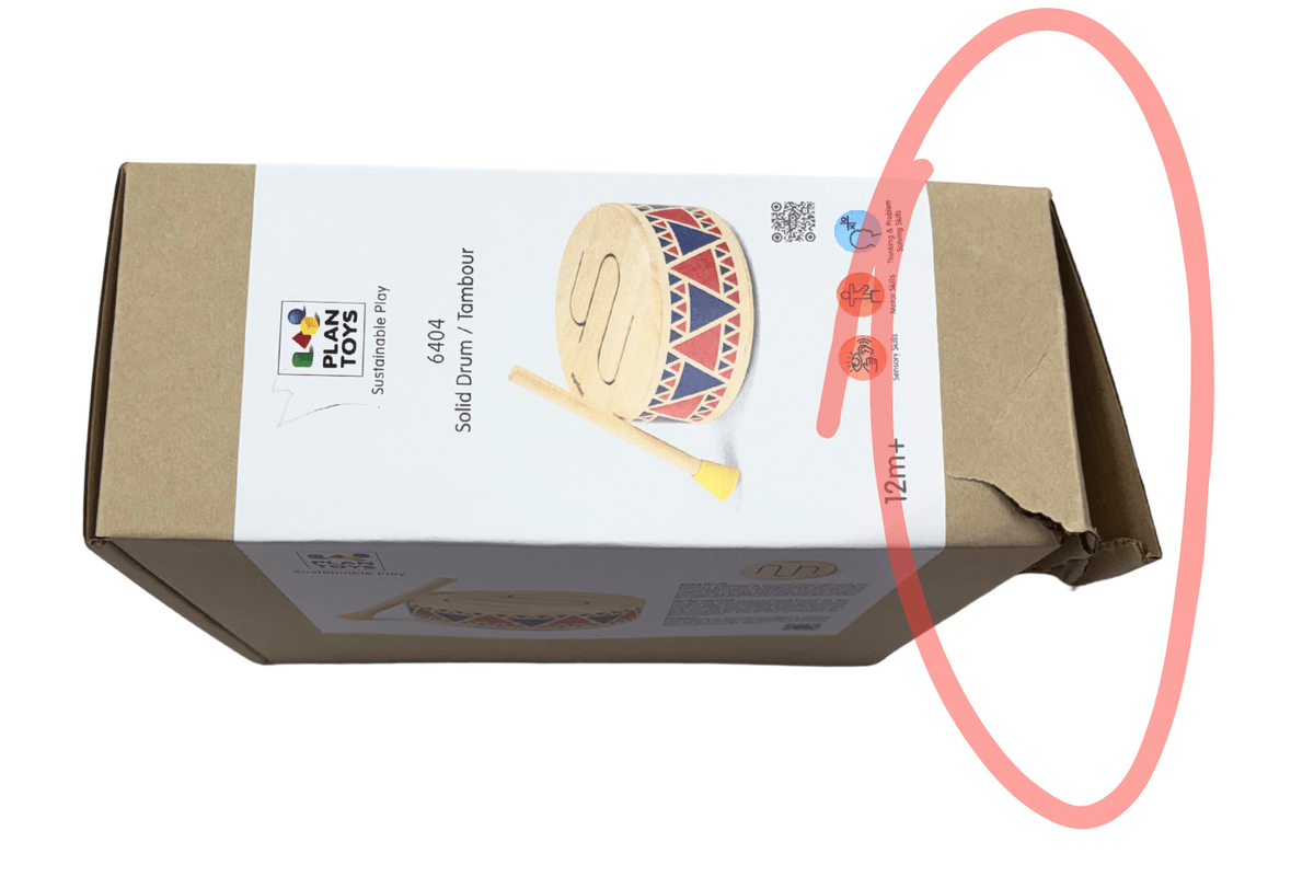 Fire the Imagination Wooden Tongue Drum - Damaged Box -  FINAL SALE