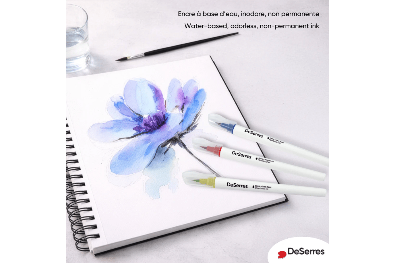 Pierre Belvediere DeSerres Watercolour Markers - Set of 24