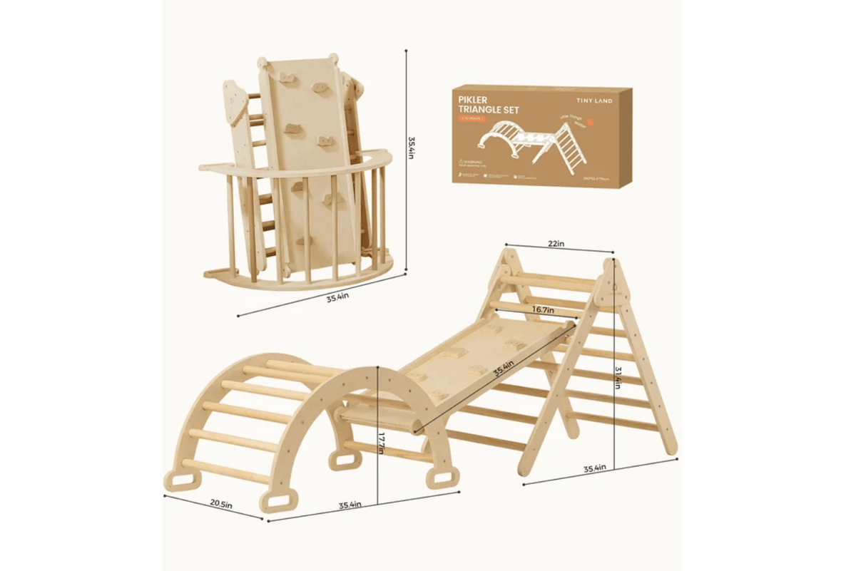 Tinyland Pikler Triangle Climbing Bundle