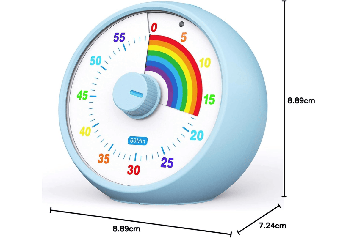 Preschool Collection Rainbow Visual Timer  (60-minute countdown timer)