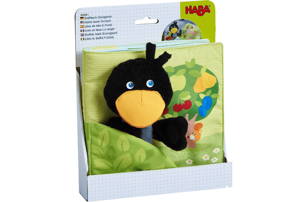 Haba Orchard Soft Book with Raven Finger Puppet