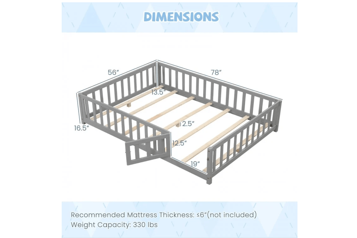 Costway Montessori Floorbed - Full