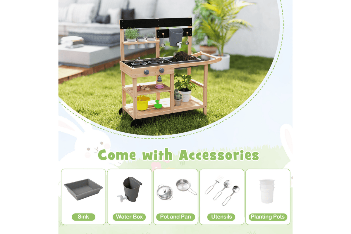 Costway Children’s Outdoor Mud Kitchen