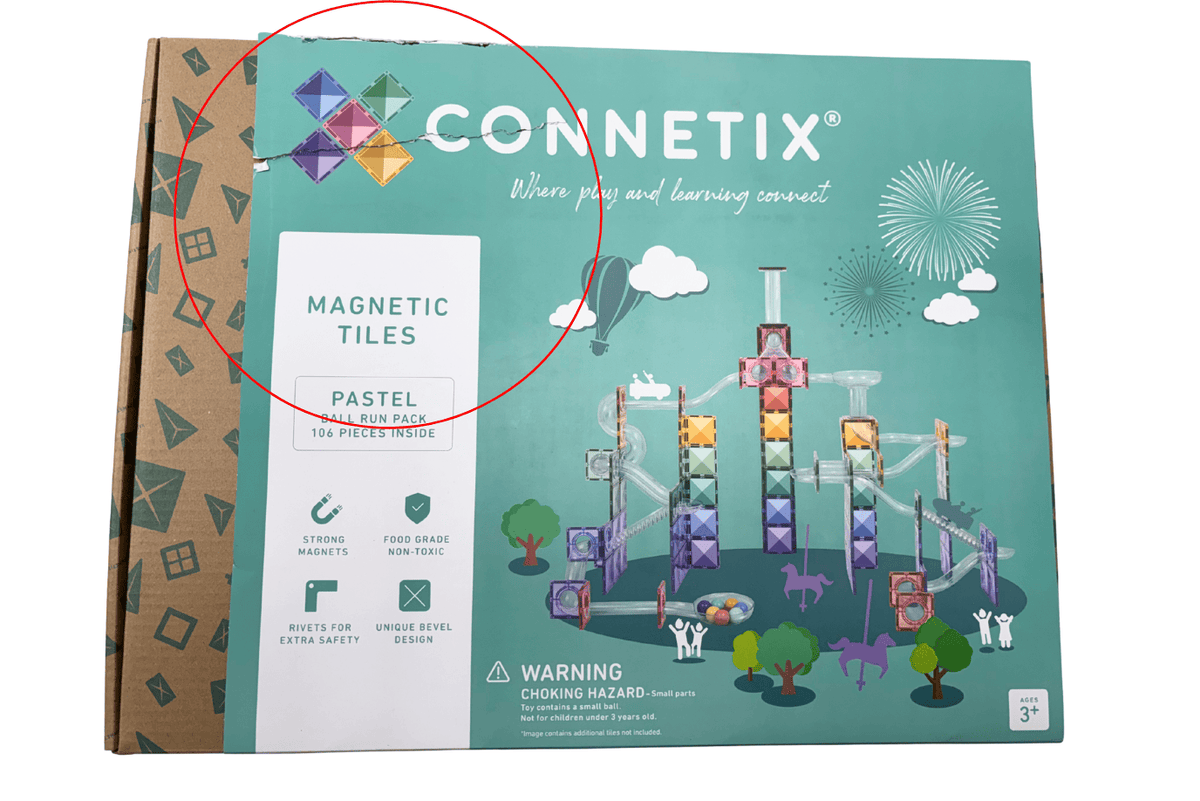 Connetix Tiles Connetix Tiles 92 Piece Ball Run Pack - Damaged Packaging - FINAL SALE