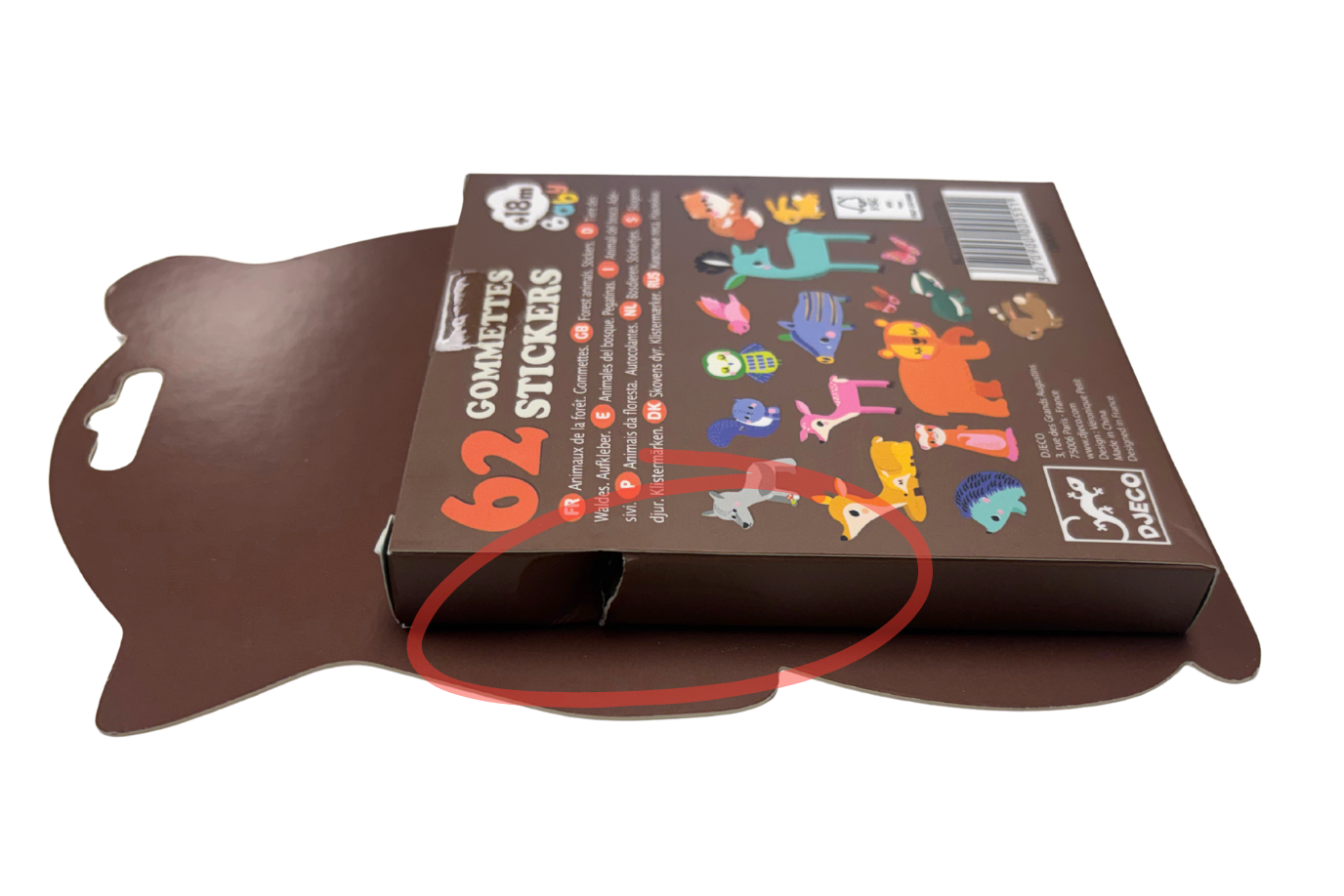 Djeco Sticker Packs [Forest Animals] - Damaged Packaging - FINAL SALE