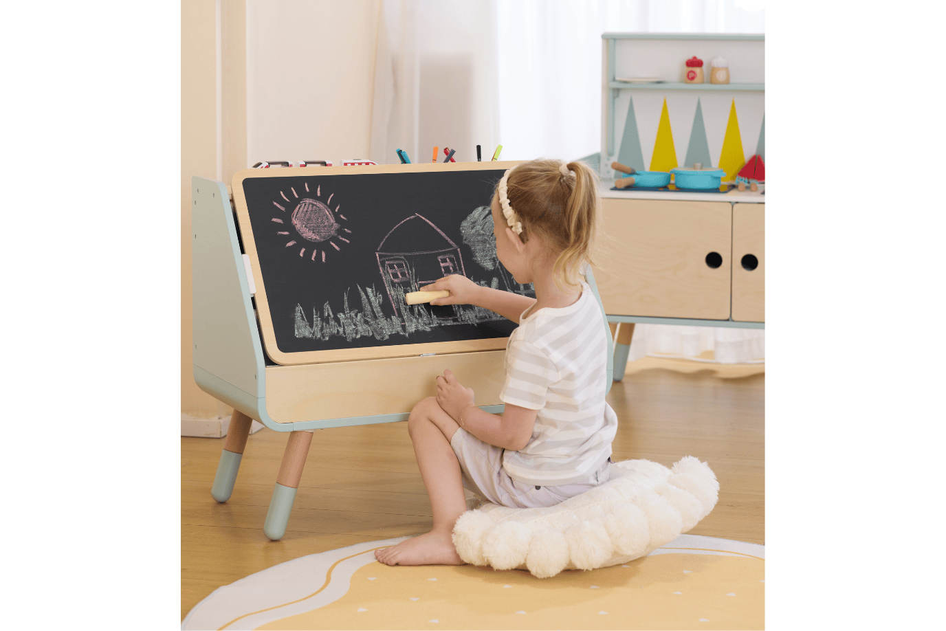 Playwell Hape Read & Draw Sling Bookshelf