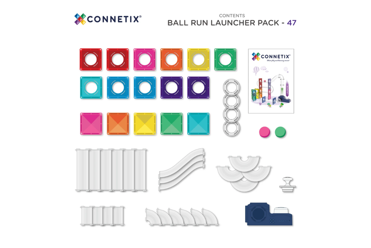 Connetix Ball Run Launcher Pack [47 Pieces]