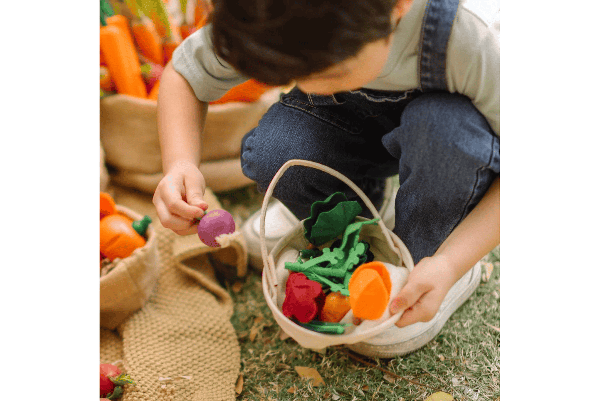 Fire the Imagination Plan Toys Fresh Veggie Basket