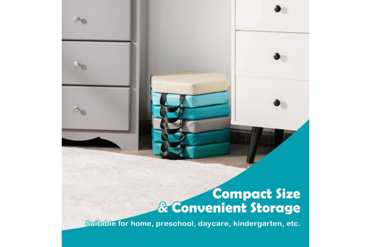Costway Toddler Floor Cushions for Classroom - Set of 6