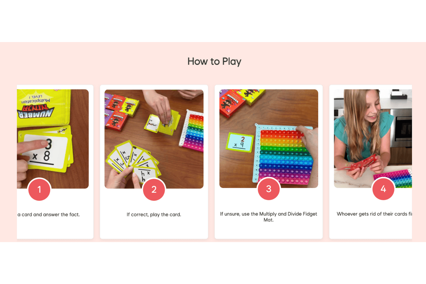 The Fidget Company Number Ninja Math Game - Ages 7 - 10