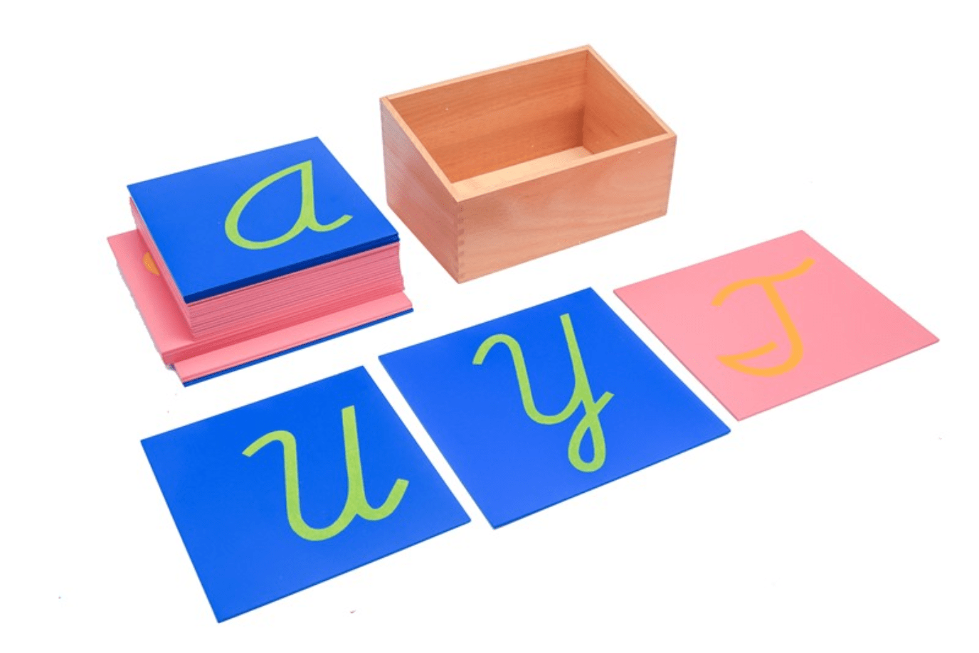 Sandpaper Letters with Box (Print, Cursive, Lowercase and Uppercase)