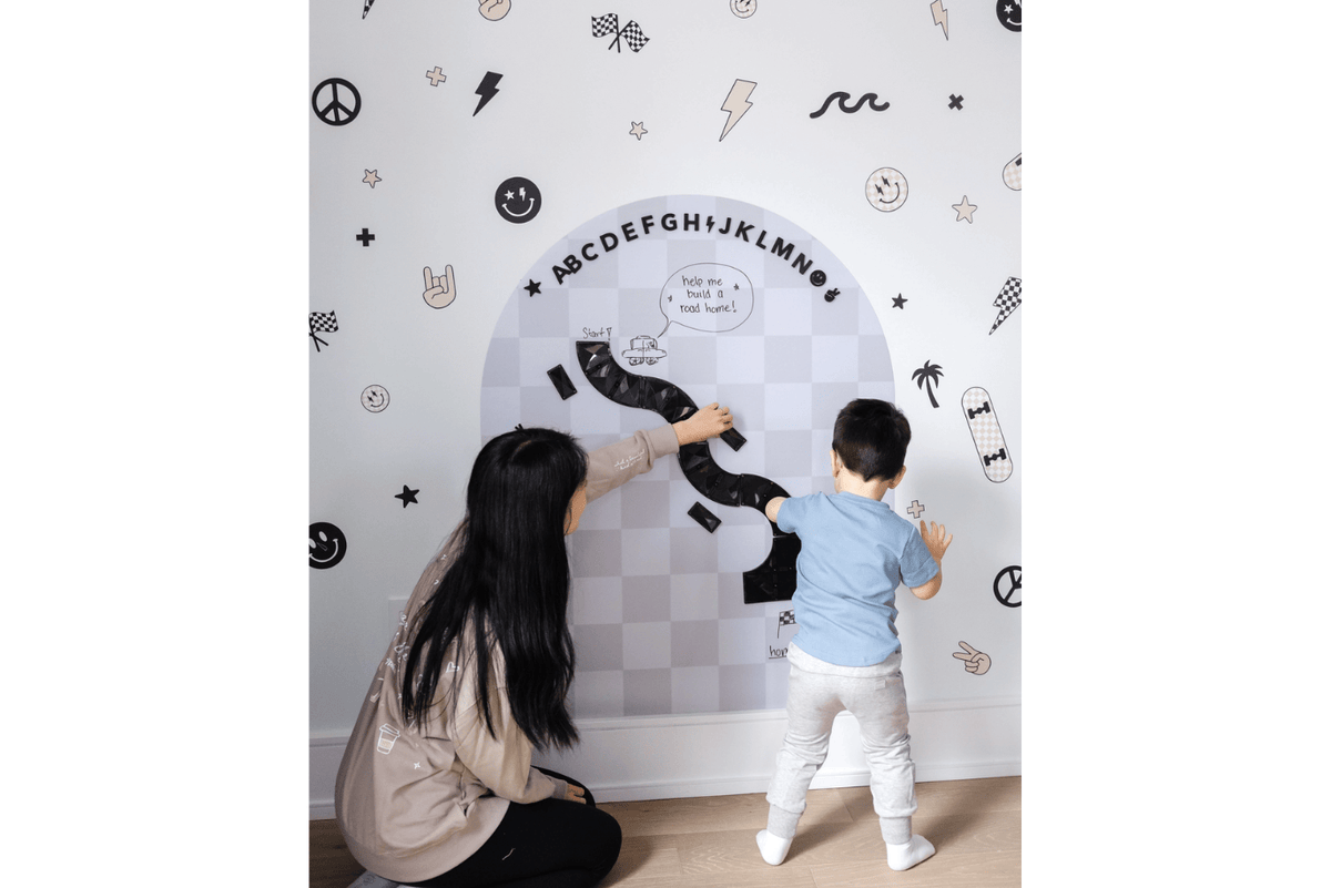 NEW & IMPROVED Mega Magic Playwall - Removable Magnetic Chalkboard Wall Decal