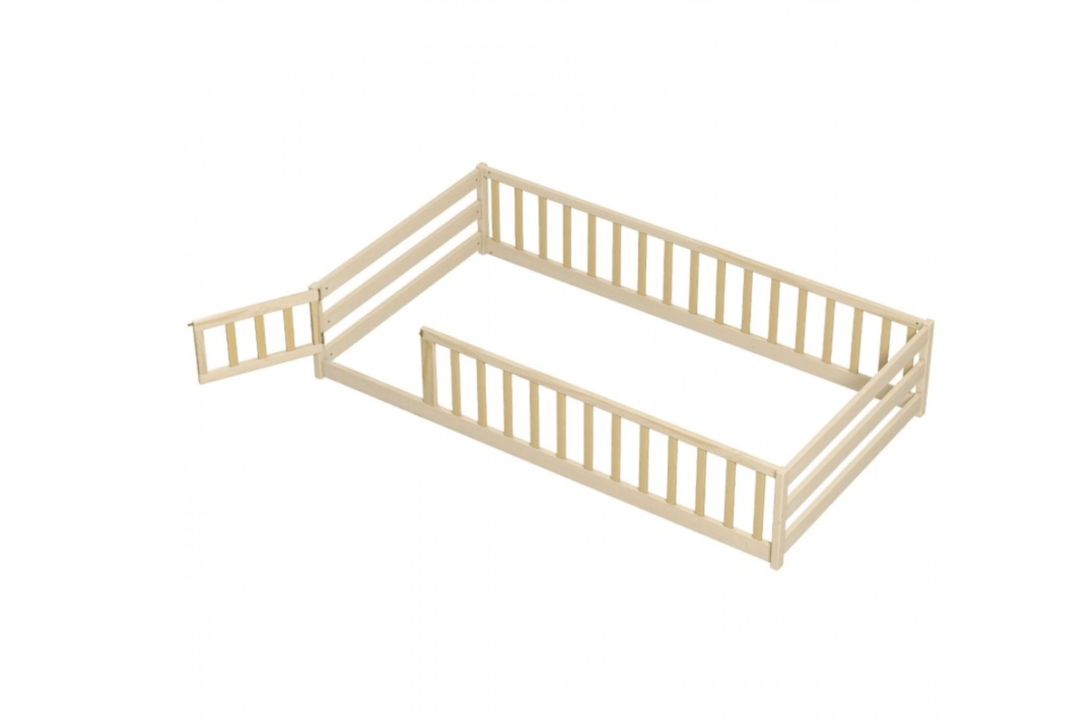 Costway Natural Montessori Floorbed - Twin