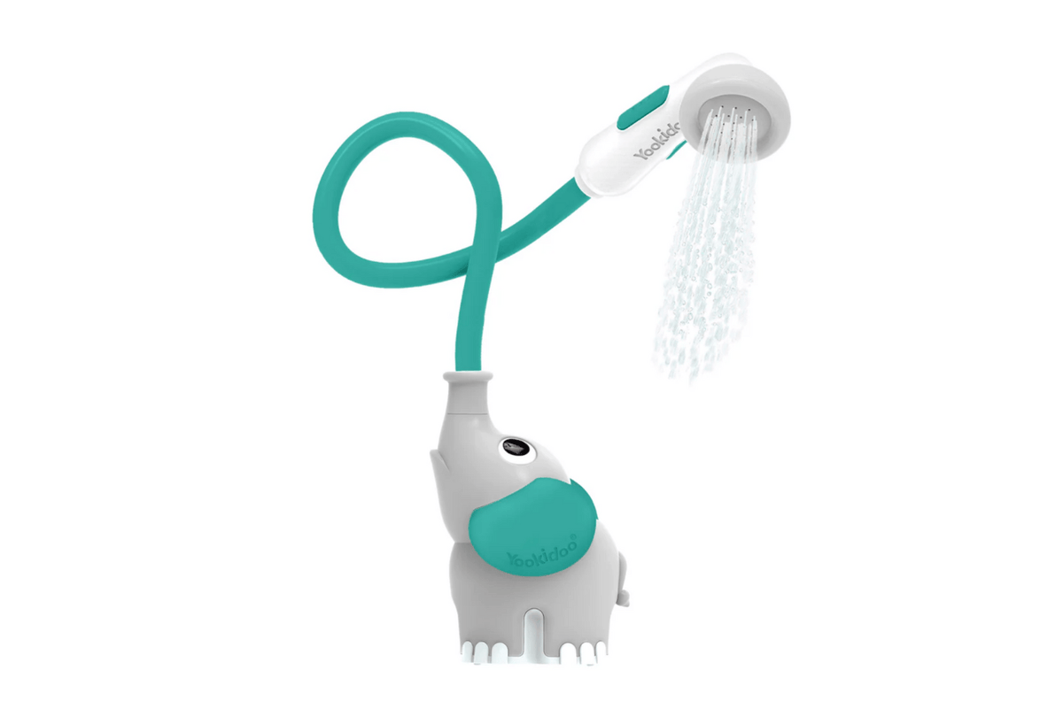 Pierre Belvediere Teal Yookidoo Elephant Baby Shower