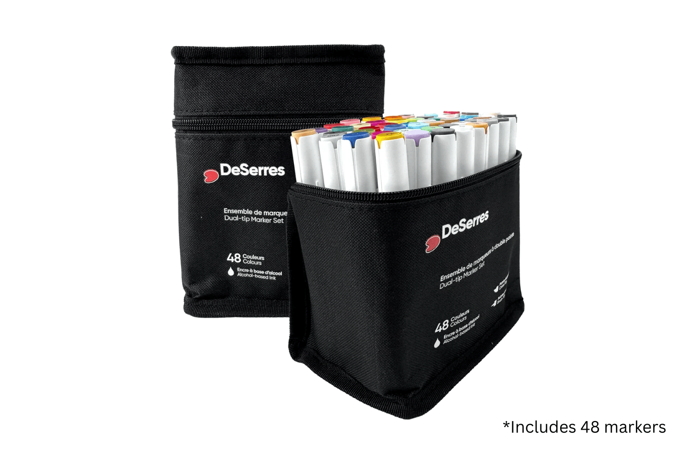 Pierre Belvediere DeSerres Alcohol Dual-Tip Marker Set - Set of 48