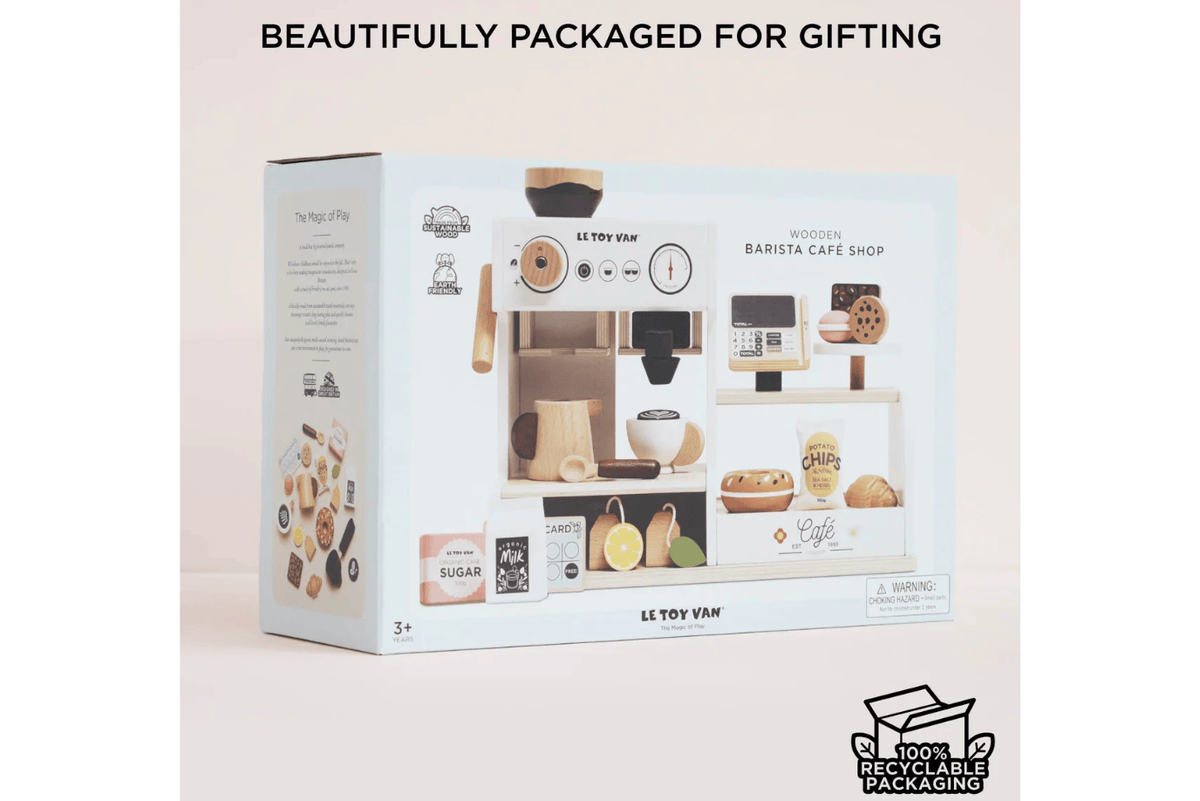 Fire the Imagination Le Toy Van Tabletop Barista Café Shop