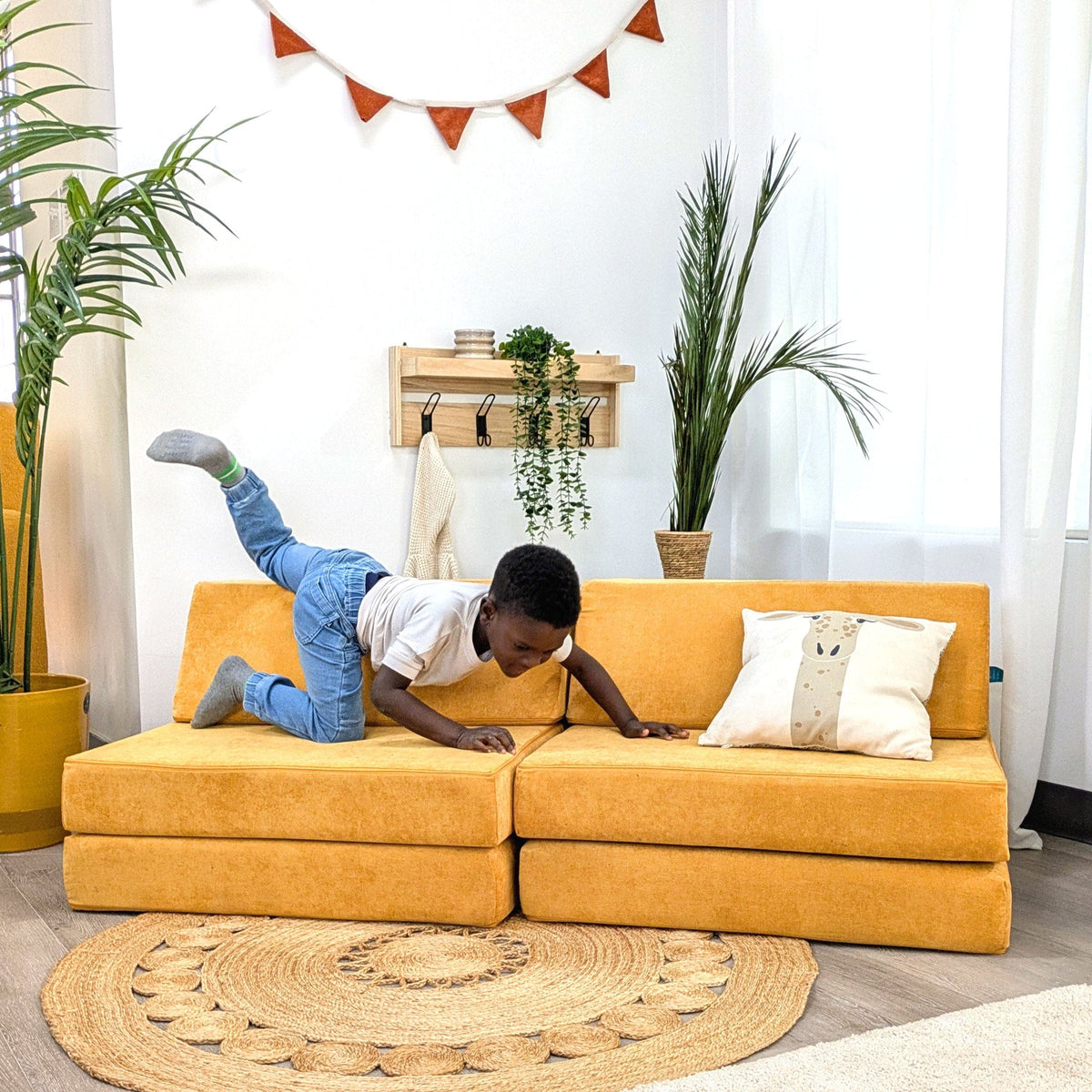 Go Coconut Canadian Play Couches, Furniture and Toys Play couch The Half-Coconut Play Couch